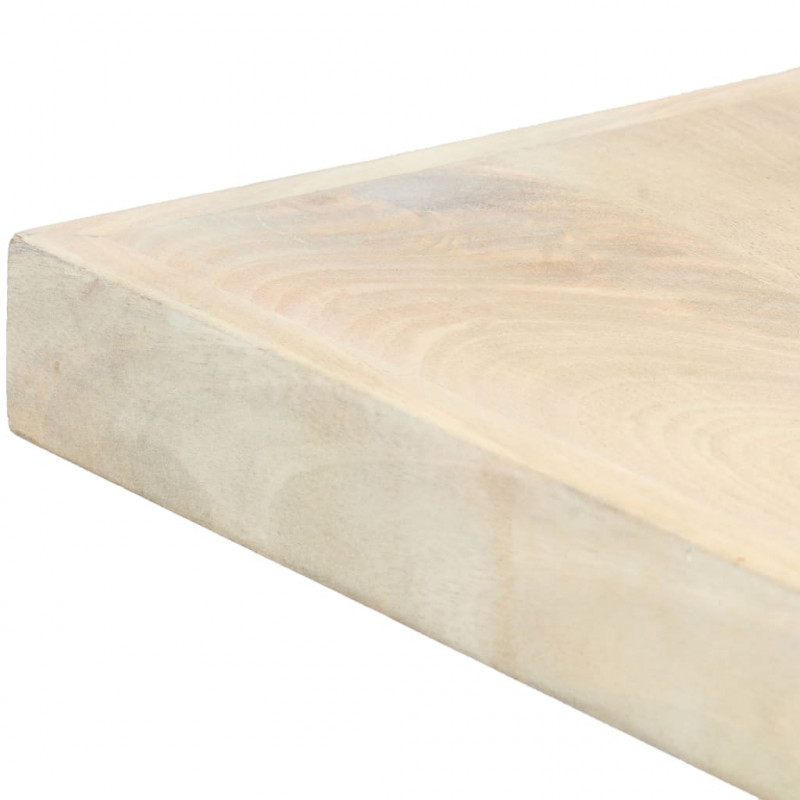 Stół jadalniany, 140 x 70 x 75 cm, lite, bielone drewno mango