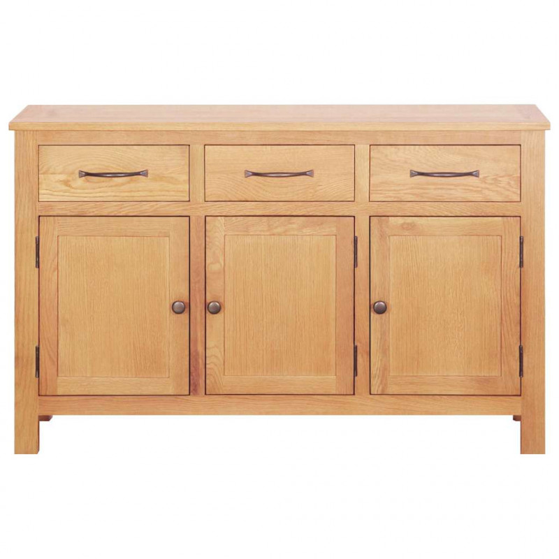 Bufet Brązowy 112 x 33.5 x 70 cm Solidne drewno dębowe