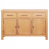 Bufet Brązowy 112 x 33.5 x 70 cm Solidne drewno dębowe