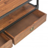 Szafka pod TV z 2 szufladami, 120x30x40 cm, lite drewno sosnowe