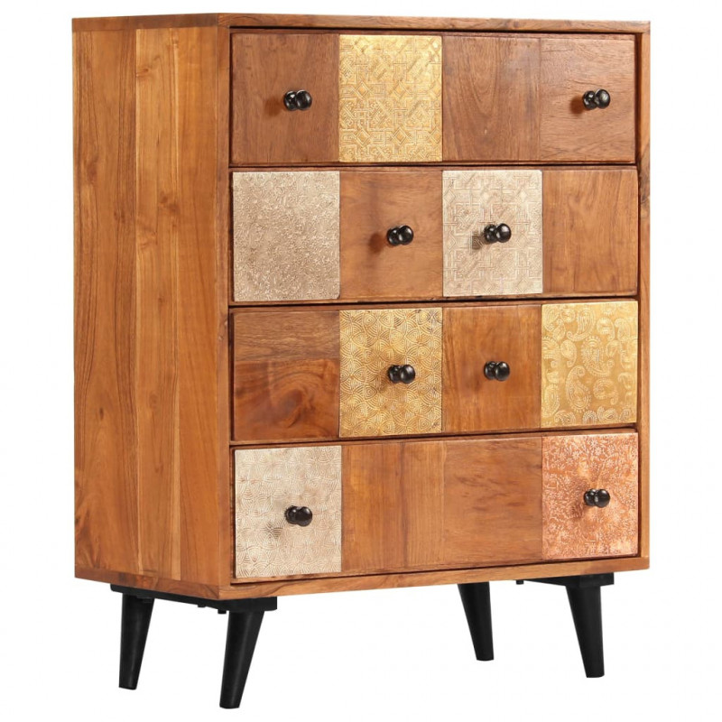 Komoda z litego drewna akacjowego, 60x30x75 cm