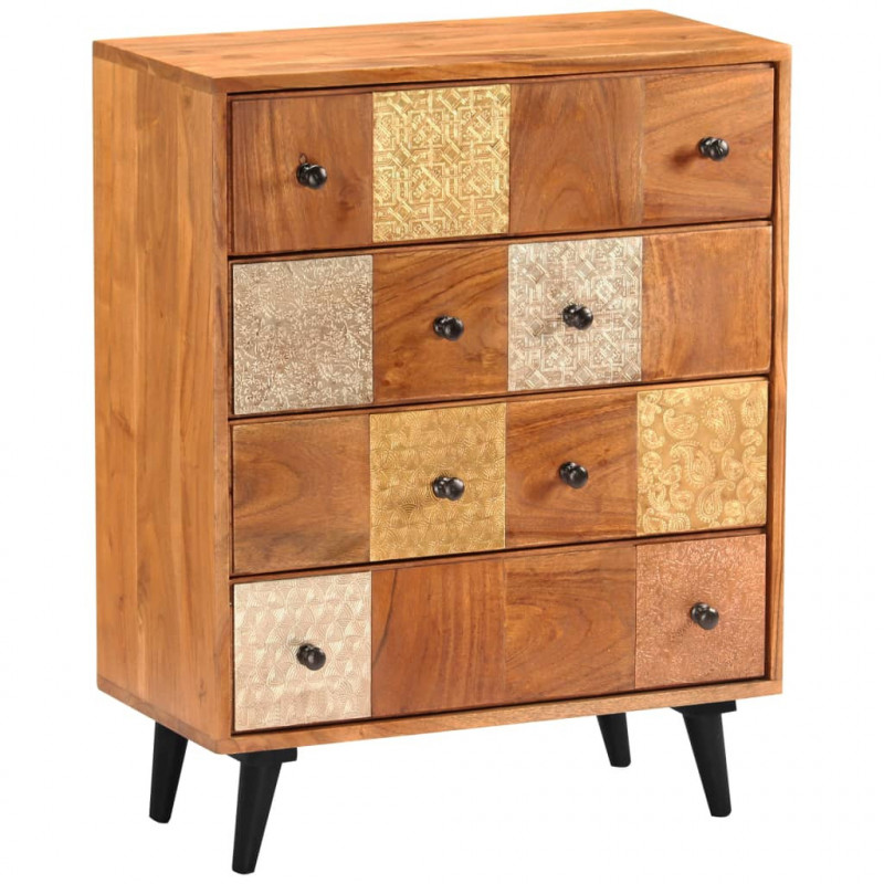 Komoda z litego drewna akacjowego, 60x30x75 cm