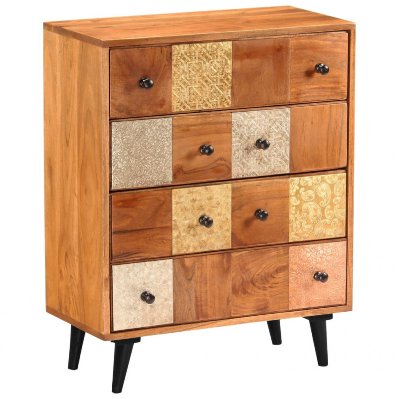 Komoda z litego drewna akacjowego, 60x30x75 cm