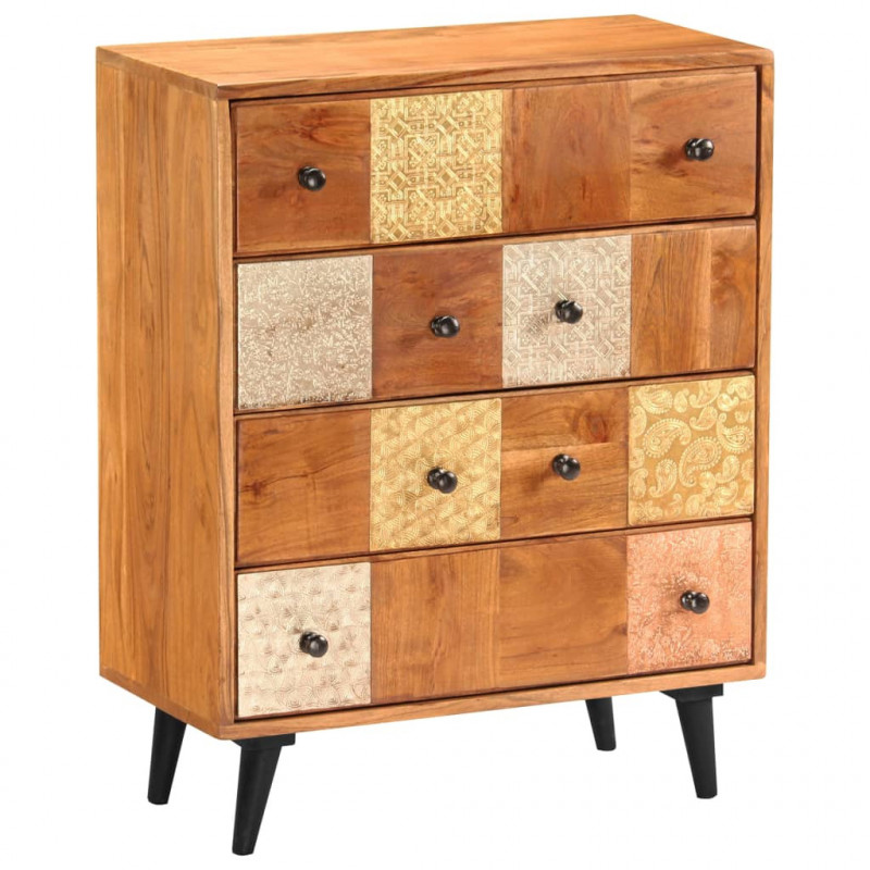 Komoda z litego drewna akacjowego, 60x30x75 cm
