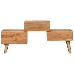 Szafka pod TV, 108x30x49 cm, lite drewno akacjowe