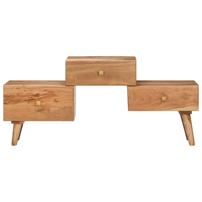 Szafka pod TV, 108x30x49 cm, lite drewno akacjowe
