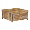 Stolik kawowy, 70 x 70 x 30 cm, lite drewno mango