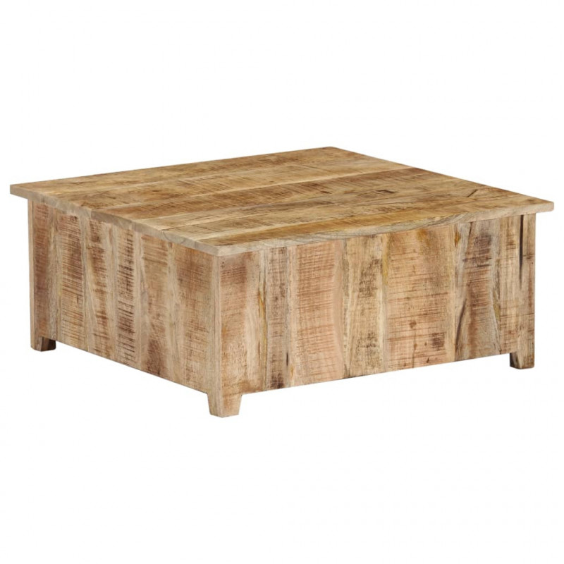 Stolik kawowy, 70 x 70 x 30 cm, lite drewno mango