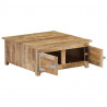 Stolik kawowy, 70 x 70 x 30 cm, lite drewno mango
