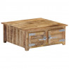 Stolik kawowy, 70 x 70 x 30 cm, lite drewno mango