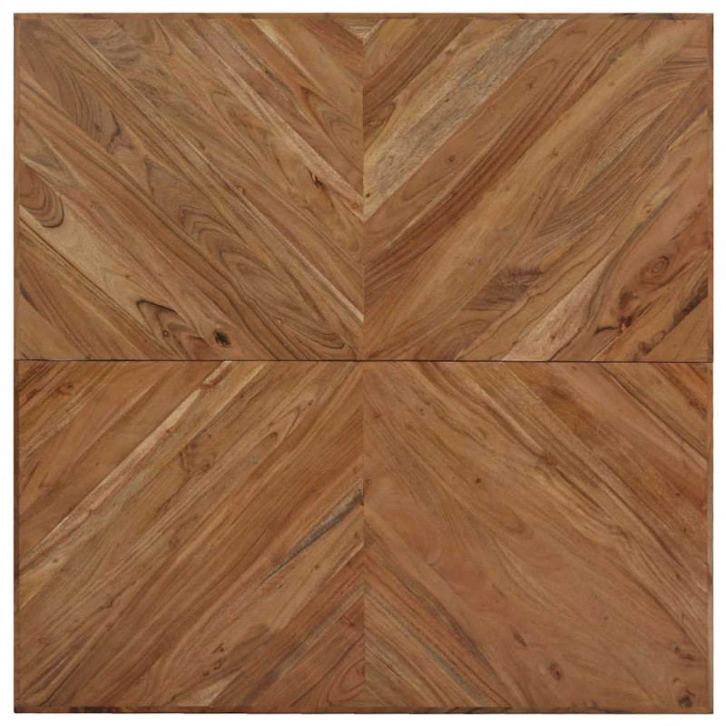 Stolik kawowy, 110 x 110 x 36 cm, lite drewno akacjowe