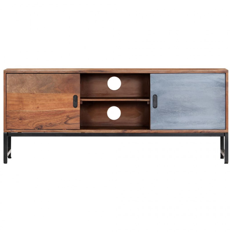 Szafka pod TV, 120 x 30 x 49 cm, lite drewno akacjowe