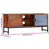Szafka pod TV, 120 x 30 x 49 cm, lite drewno akacjowe