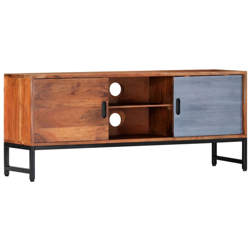 Szafka pod TV, 120 x 30 x 49 cm, lite drewno akacjowe