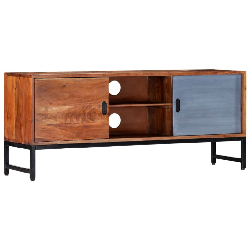 Szafka pod TV, 120 x 30 x 49 cm, lite drewno akacjowe