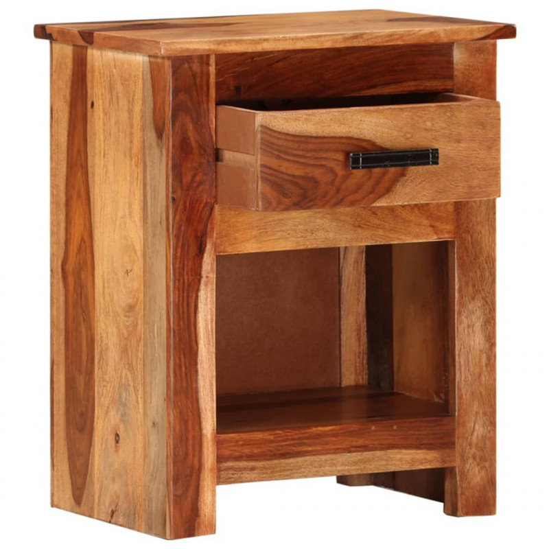 Stolik nocny, 40x30x50 cm, lite drewno