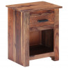 Stolik nocny, 40x30x50 cm, lite drewno