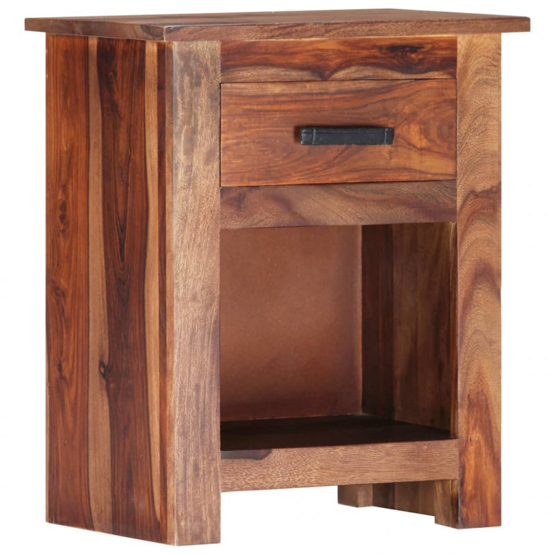 Stolik nocny, 40x30x50 cm, lite drewno