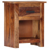 Stolik nocny, 40x30x50 cm, lite drewno