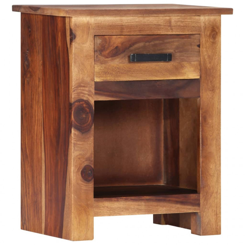 Stolik nocny, 40x30x50 cm, lite drewno