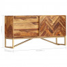 Szafka, 118 x 30 x 60 cm, z litego drewna akacjowego