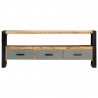 Szafka pod TV, 130x30x50 cm, lite drewno mango