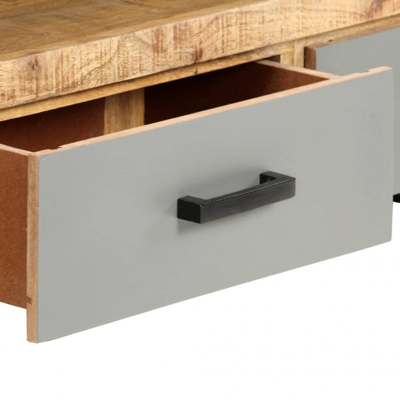 Szafka pod TV, 130x30x50 cm, lite drewno mango