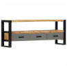 Szafka pod TV, 130x30x50 cm, lite drewno mango