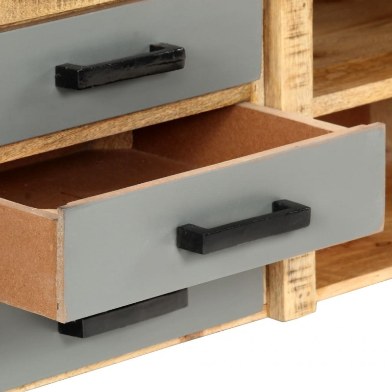 Szafka pod TV, 120x30x40 cm, lite drewno mango