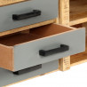Szafka pod TV, 120x30x40 cm, lite drewno mango