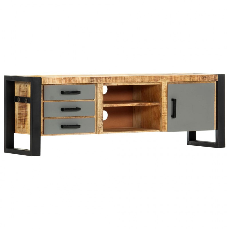 Szafka pod TV, 120x30x40 cm, lite drewno mango
