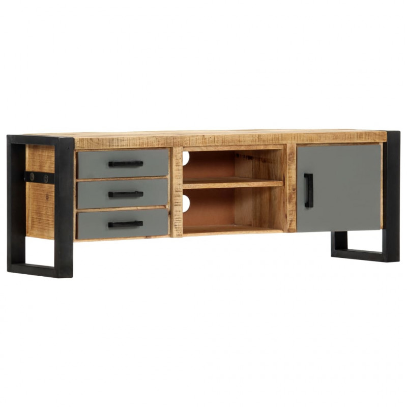 Szafka pod TV, 120x30x40 cm, lite drewno mango
