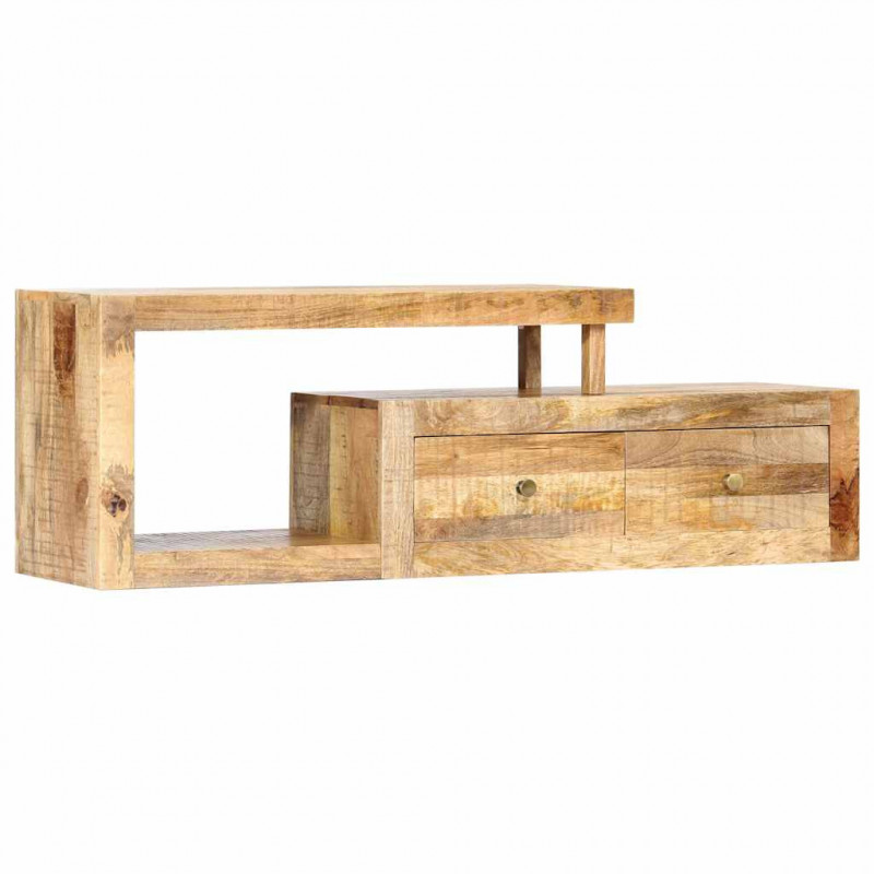 Szafka pod TV, 120 x 30 x 40 cm, lite drewno mango