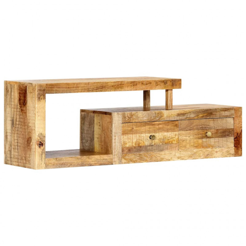 Szafka pod TV, 120 x 30 x 40 cm, lite drewno mango