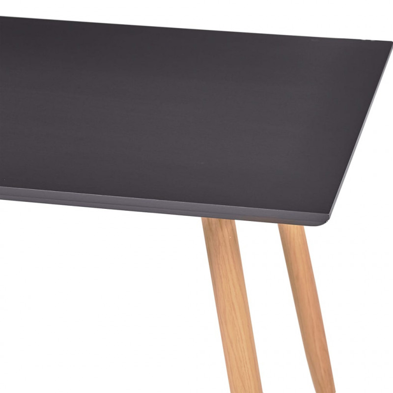 Stół do jadalni, kolor dębowy i szary, 120x60x74 cm, MDF