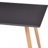 Stół do jadalni, kolor dębowy i szary, 120x60x74 cm, MDF