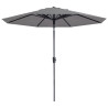 Madison Parasol ogrodowy Paros II Luxe, 300 cm, jasnoszary
