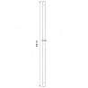 Świder glebowy z uchwytem, 150 mm, przedłużany, 5 m, stal