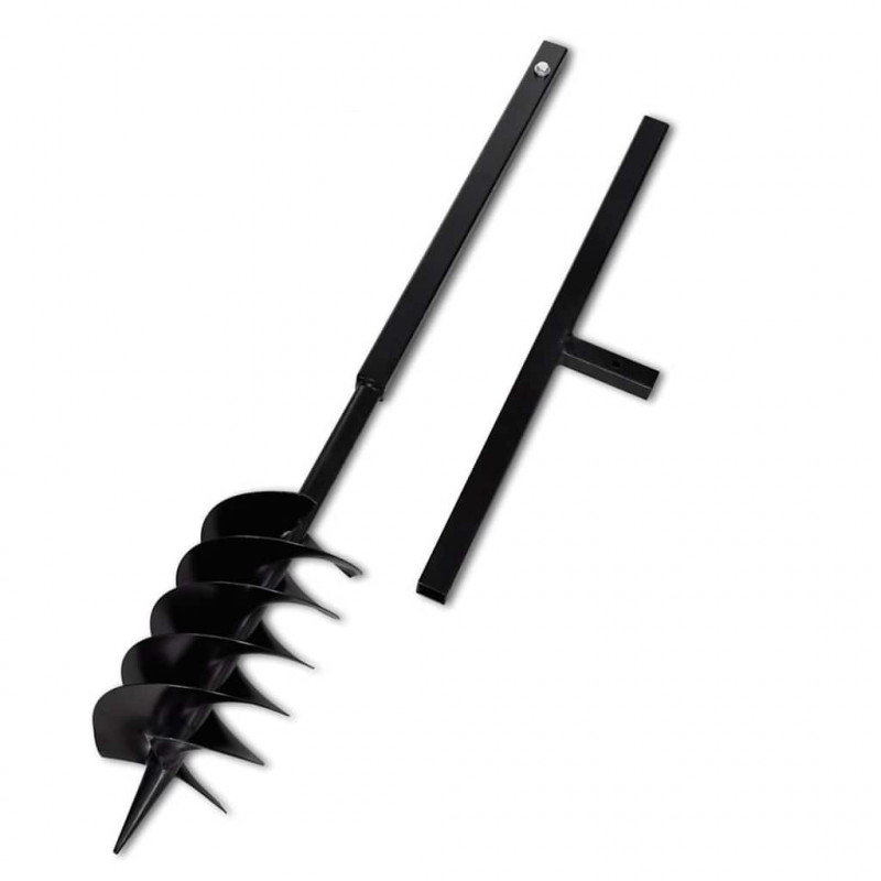 Świder glebowy z uchwytem, 150 mm, przedłużany, 9 m, stal