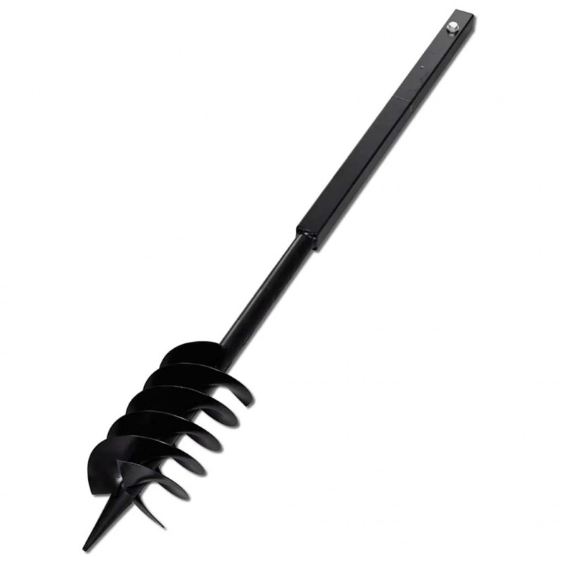 Świder glebowy z uchwytem, 150 mm, przedłużany, 9 m, stal