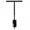 Świder glebowy z uchwytem, 150 mm, przedłużany, 9 m, stal