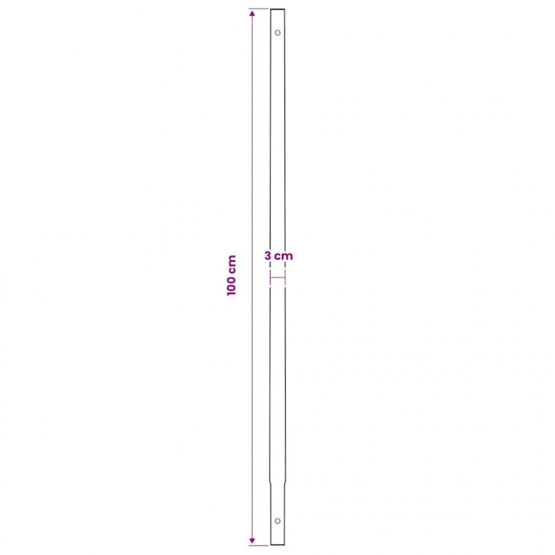 Świder glebowy z uchwytem, 150 mm, przedłużany, 9 m, stal