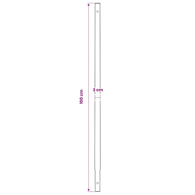 Świder glebowy z uchwytem, 150 mm, z rurą przedłużającą, 13 m, stal