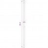 Świder glebowy z uchwytem, 150 mm, z rurą przedłużającą, 13 m, stal