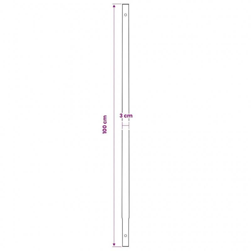 Świder glebowy z uchwytem i rurą przedłużającą 5 m, 180 mm stal