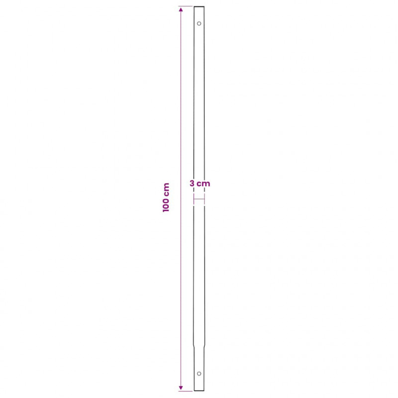 Świder glebowy z uchwytem, 200 mm, przedłużany, 5 m, stal