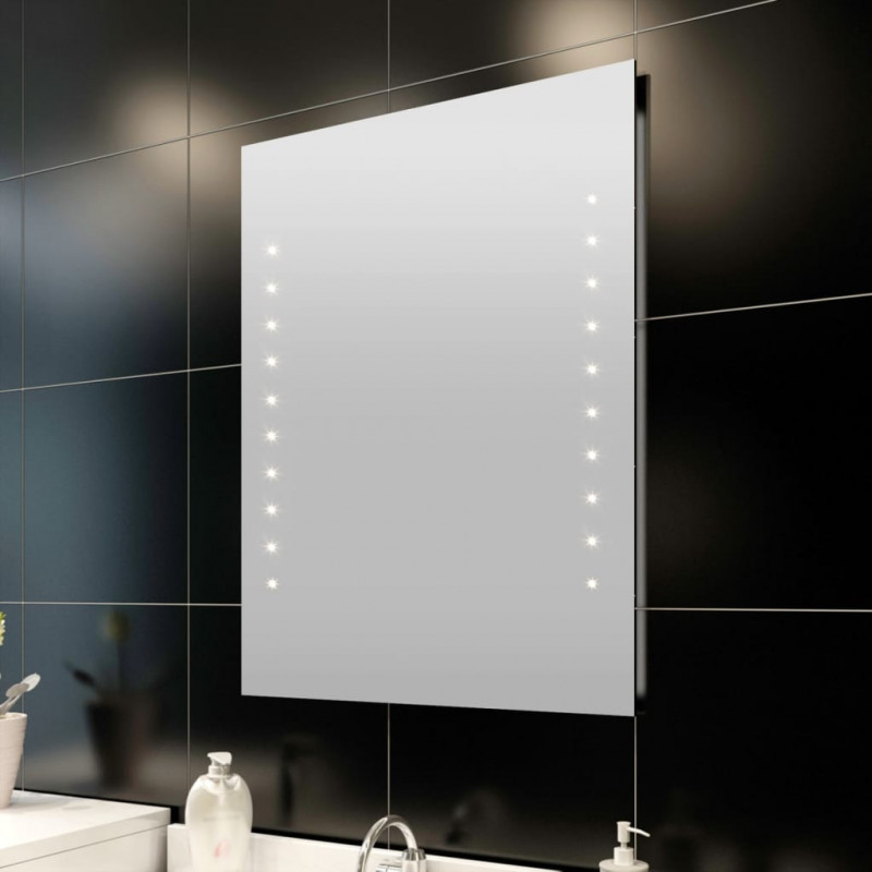 Lustro z oświetleniem LED do łazienki, 60 x 80 cm
