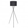 Lampa podłogowa na trójnogu, czarna, 139 cm