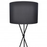 Lampa podłogowa na trójnogu, czarna, 139 cm