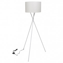 Lampa podłogowa na trójnogu, biała, 139 cm